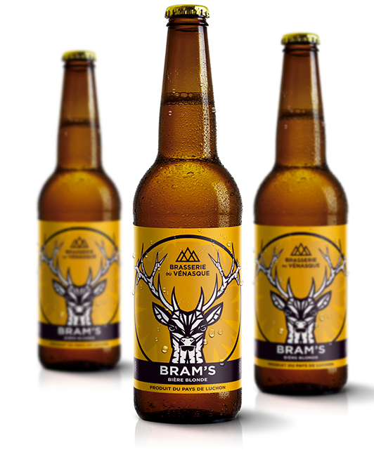 La bram's est une bière blonde artisanle - produit du pays de luchon -BRASSERIE DU VENASQUE