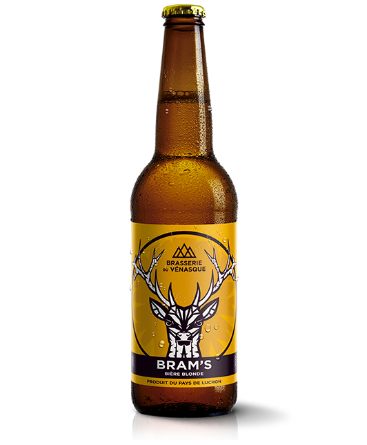 La bram's est une bière blonde artisanle - produit du pays de luchon -BRASSERIE DU VENASQUE