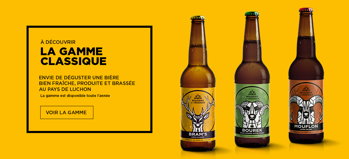 Découvrez une gamme de bière artisanale du Pays de Luchon - BRASSERIE DU VENASQUE