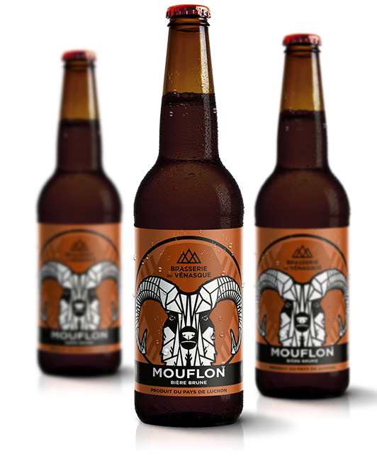 La Mouflon est une bière brune artisanale de la BRASSERIE DU VENASQUE