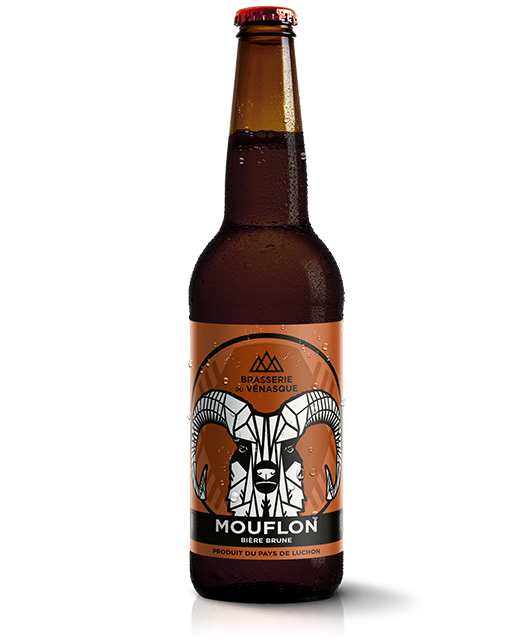 La Mouflon est une bière brune artisanale de la BRASSERIE DU VENASQUE