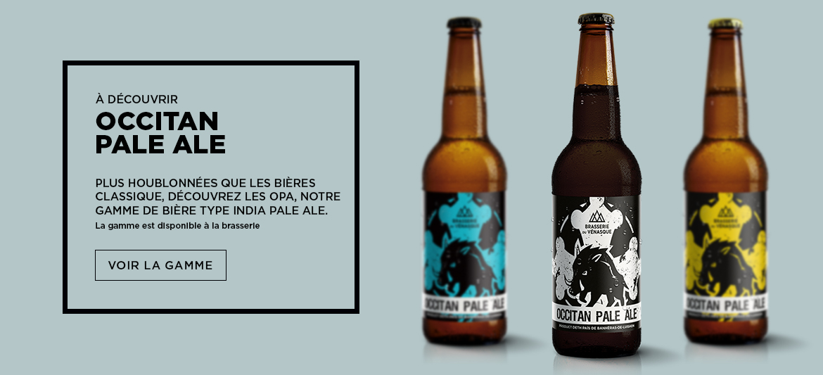 Bière artisanale - gamme OPA de la brasserie du Vénasque