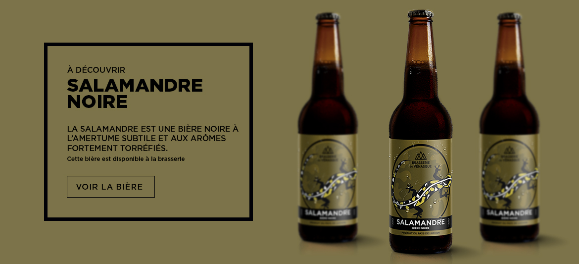 SALAMNDRE est une bière noire de la Brasserie du Vénasque