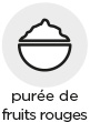 purée de fruits rouges